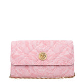 Versace Pink Fabric Clutch Bag