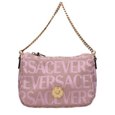 Versace Pink Fabric Handbags