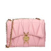 Sac bandoulière en cuir rose Versace
