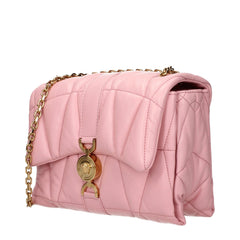 Versace Pink Leather Shoulder Bag