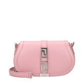 Sac bandoulière en cuir rose Versace