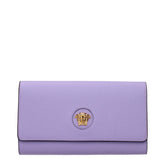 Versace Purple Leather Clutch Bag