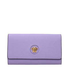 Versace Purple Leather Clutch Bag