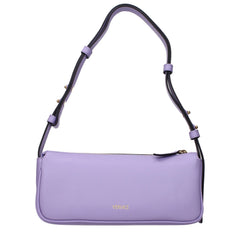 Versace Purple Leather Shoulder Bag