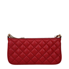 Versace Red Leather Crossbody Bag