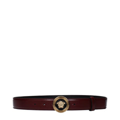 Versace Red Leather Regular Belt - 85 cm / 34 Inches