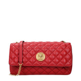 Versace Red Leather Shoulder Bag