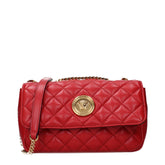 Versace Red Leather Shoulder Bag - Shoulder Bags