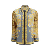 Versace Silk Cheetah Foulard Shirt - IT44 | L - Shirts