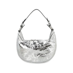 Versace Silver Lamb Leather Shoulder Bag