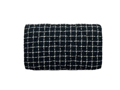 Versace Wallet On A Chain Fabric Black Crossbody Bag