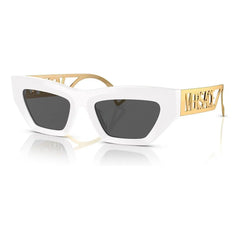 Versace White Acetate Sunglasses