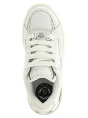 Versace White Calfskin Low Top Sneakers - EU40/US10