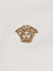 Versace White Cotton Polo Shirt - XXL