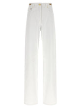 Versace White Cotton Straight-Leg Jeans
