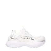 Versace White Leather Athletic Sneakers