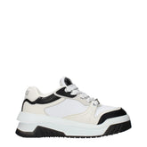 Versace White Leather Low Top Sneakers