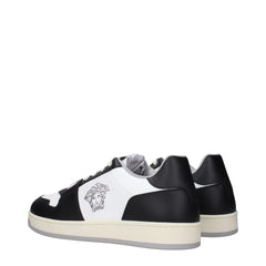 Versace White Leather Low Tops