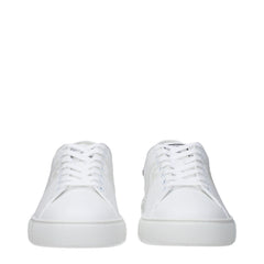 Versace White Leather Low Tops - EU40/US7