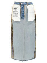 Vetements Blue Cotton Mini Skirt