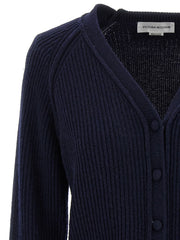 Victoria Beckham Blue Wool Cardigan - M