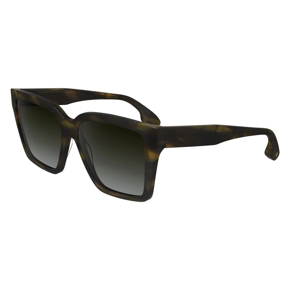 Victoria Beckham Brown Acetate Sunglasses