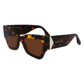 Victoria Beckham Brown Acetate Sunglasses