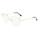 Victoria Beckham Gold Metal Glasses (Frames) - Eyeglasses