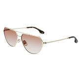 Victoria Beckham Gold Metal Sunglasses