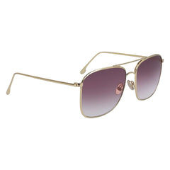 Victoria Beckham Gold Metal Sunglasses