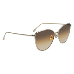 Victoria Beckham Gold Metal Sunglasses