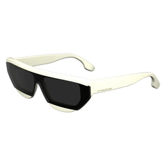 Victoria Beckham White Acetate Sunglasses