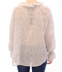 Vika Gazinskaya Blue Cotton Blouse Tunic - IT36|XXS - Tunics