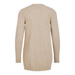 Vila Clothes Beige Viscose Cardigan - IT40|S