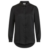 Vila Clothes Black Polyester Blouse