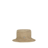 Vivienne Westwood Beige Raffia Bucket Hat - S