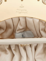 Vivienne Westwood Beige Viscose Clutch Bag