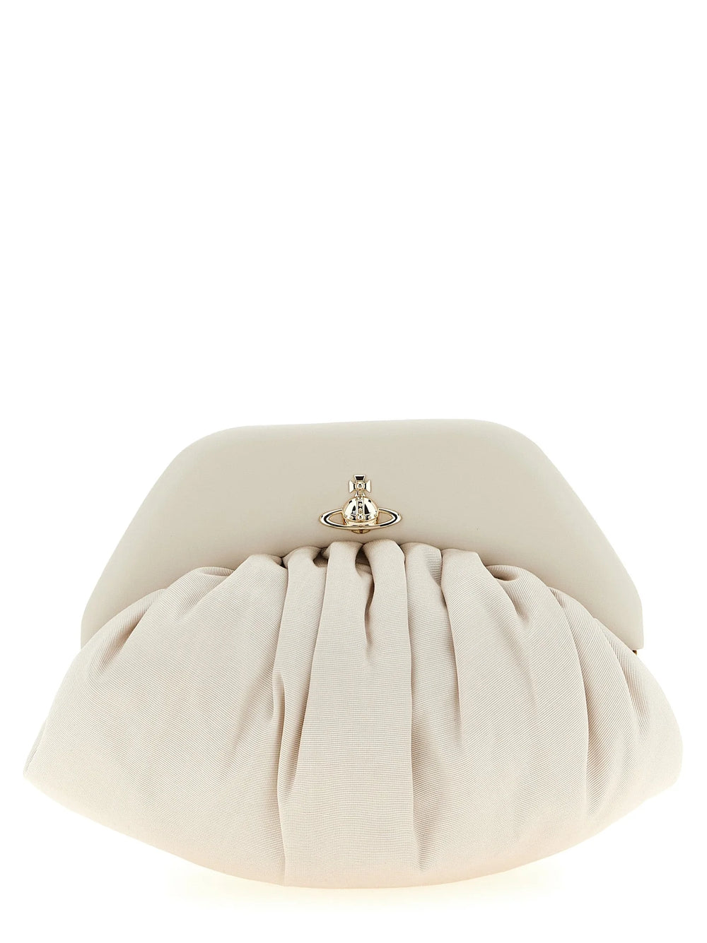 Vivienne Westwood Beige Viscose Clutch Bag
