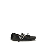 Vivienne Westwood Black Calf Leather Bos Taurus Ballet Flats