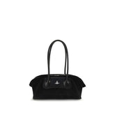 Vivienne Westwood Black Calf Leather Bos Taurus Shoulder Bag