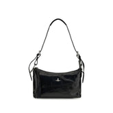 Vivienne Westwood Black Calf Leather Bos Taurus Shoulder Bag