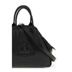 Vivienne Westwood Schwarze Kalbshaut Bos Taurus Schultertasche