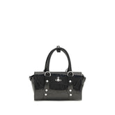 Vivienne Westwood Black Calf Leather Bos Taurus Shoulder Bag