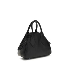 Vivienne Westwood Schwarze Kalbshaut Bos Taurus Schultertasche