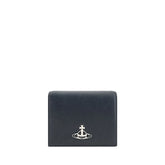 Vivienne Westwood Black Calf Leather Bos Taurus Wallet