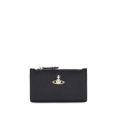 Vivienne Westwood Black Calf Leather Bos Taurus Wallet