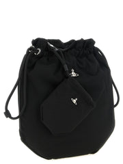 Vivienne Westwood Black Polyester Clutch Bag