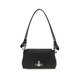 Vivienne Westwood Black Polyurethane Shoulder Bag