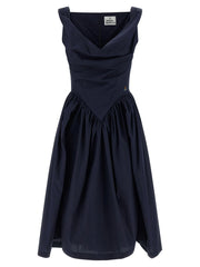 Vivienne Westwood Blue Cotton Midi Dress - IT38