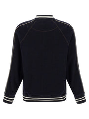 WALES BONNER Blue Virgin Wool Bomber - XL